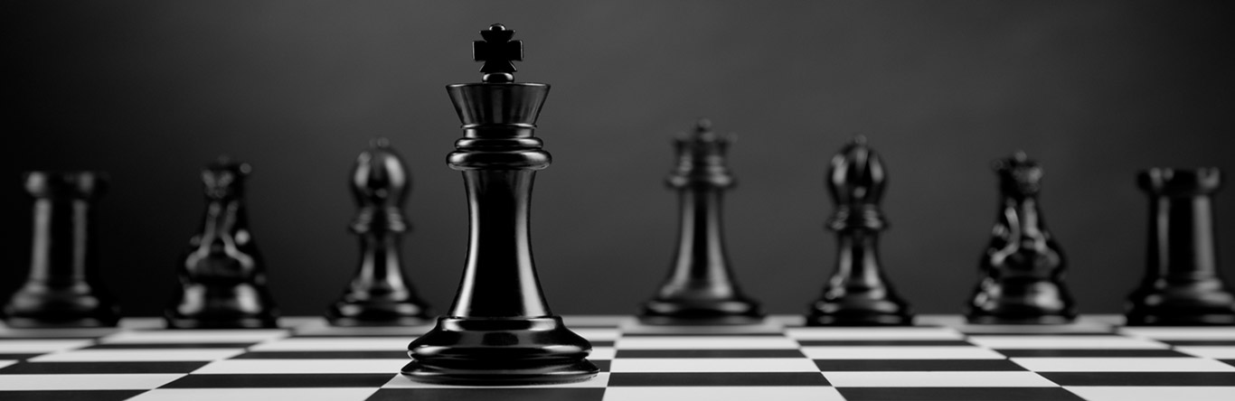 LeadershipHero chess pieces on chess board