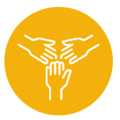 icon of hands touching